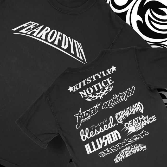 fearofdyin collab t shirt