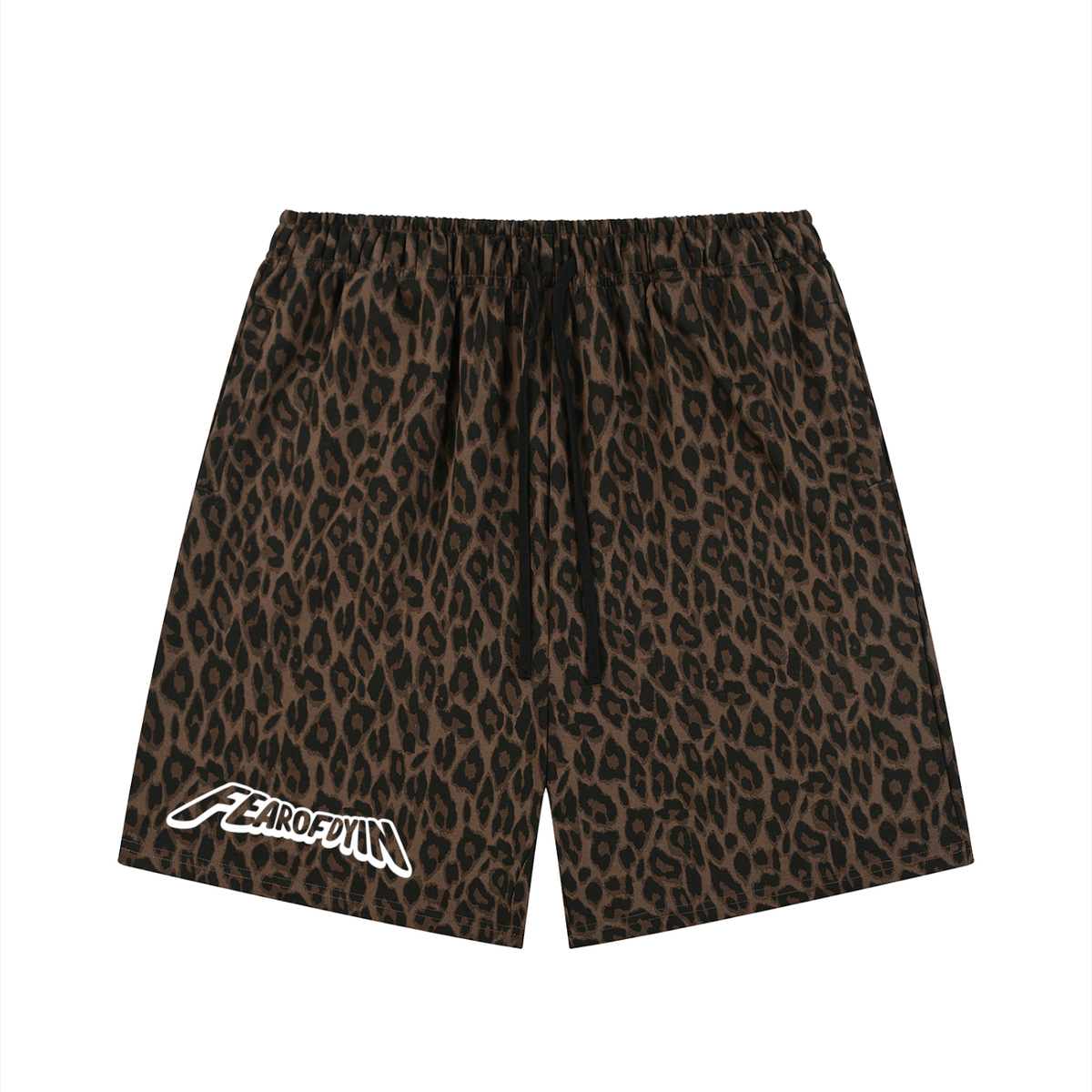 Leopard Drawstring FOD Shorts