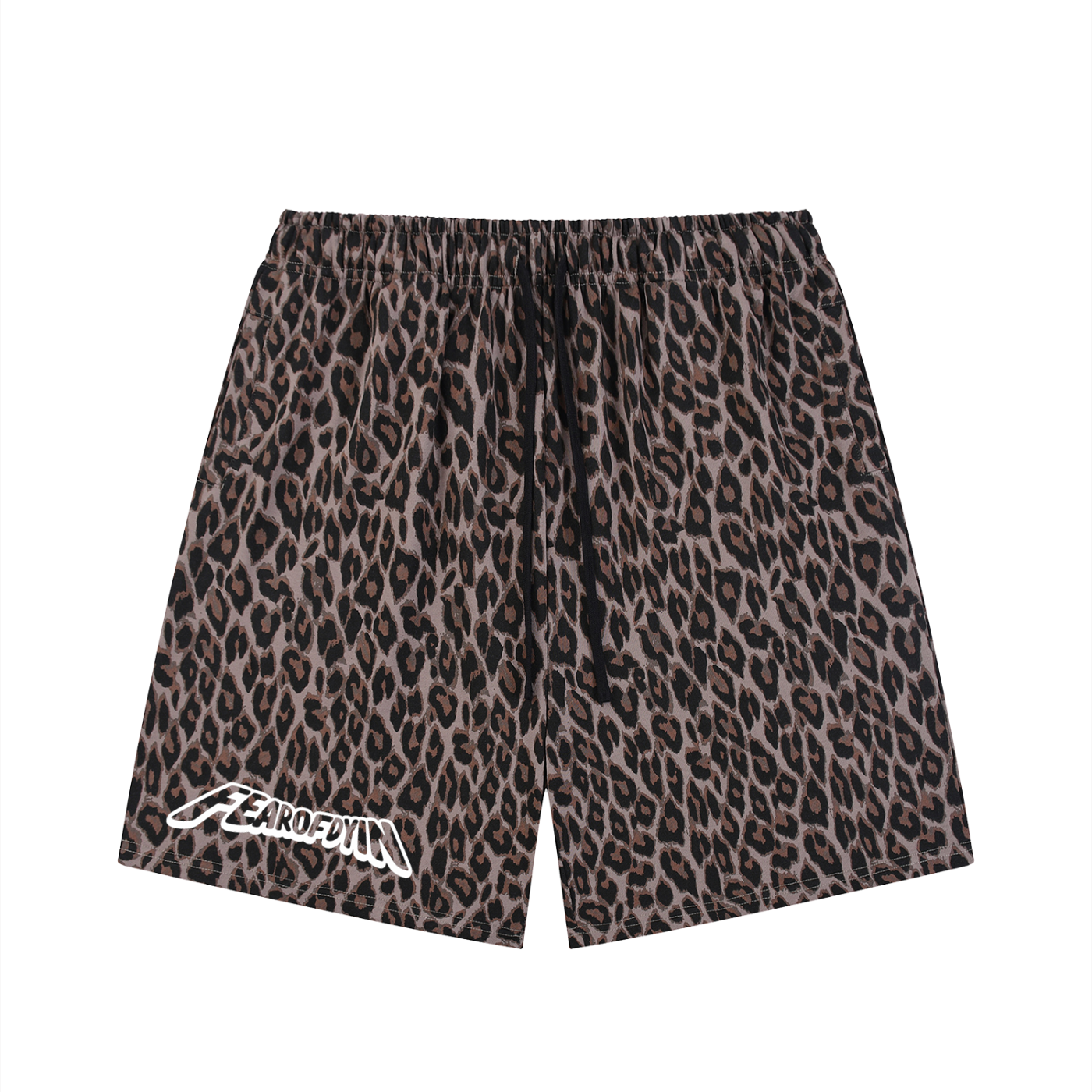 Leopard Drawstring FOD Shorts
