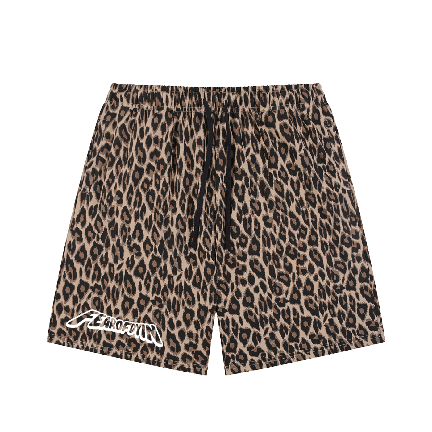 Leopard Drawstring FOD Shorts