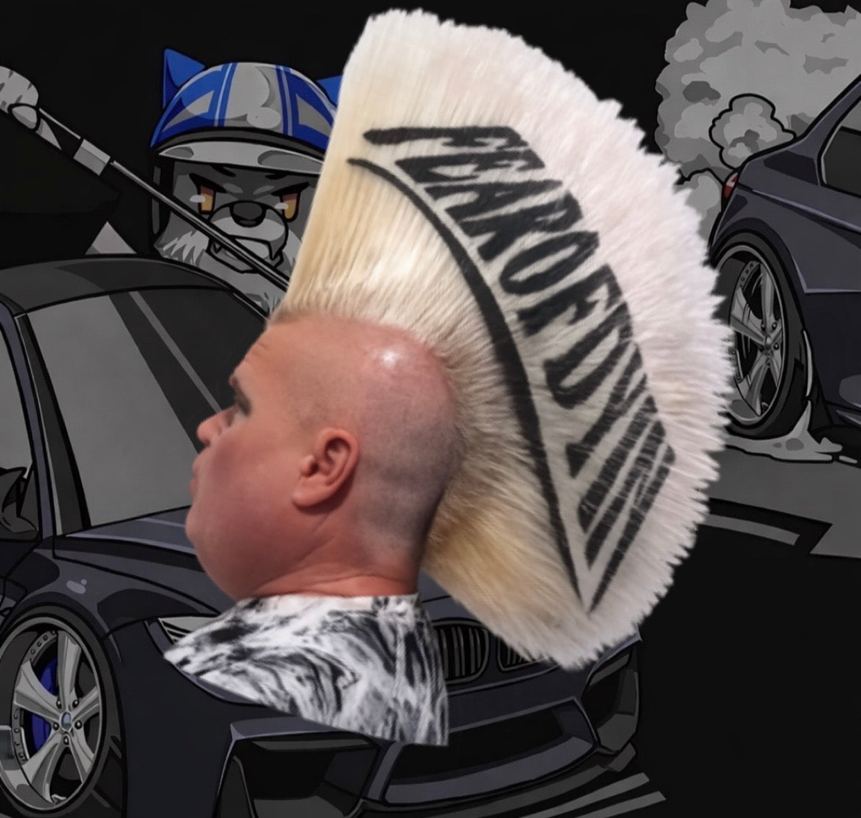 MowHawk Man Slap