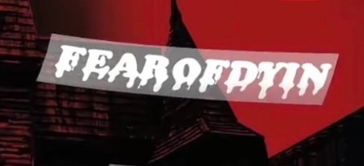 “fearofdyin” blood drip v2 sticker