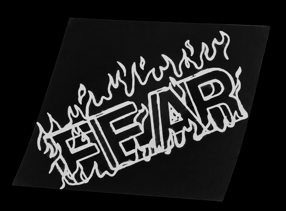 flame fear sticker