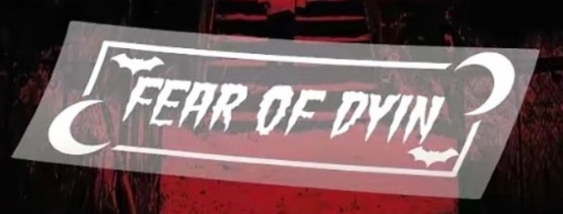 “fearofdyin” halloween sticker