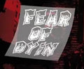 “fearofdyin” Graphic halloween sticker