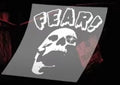 fear skull sticker