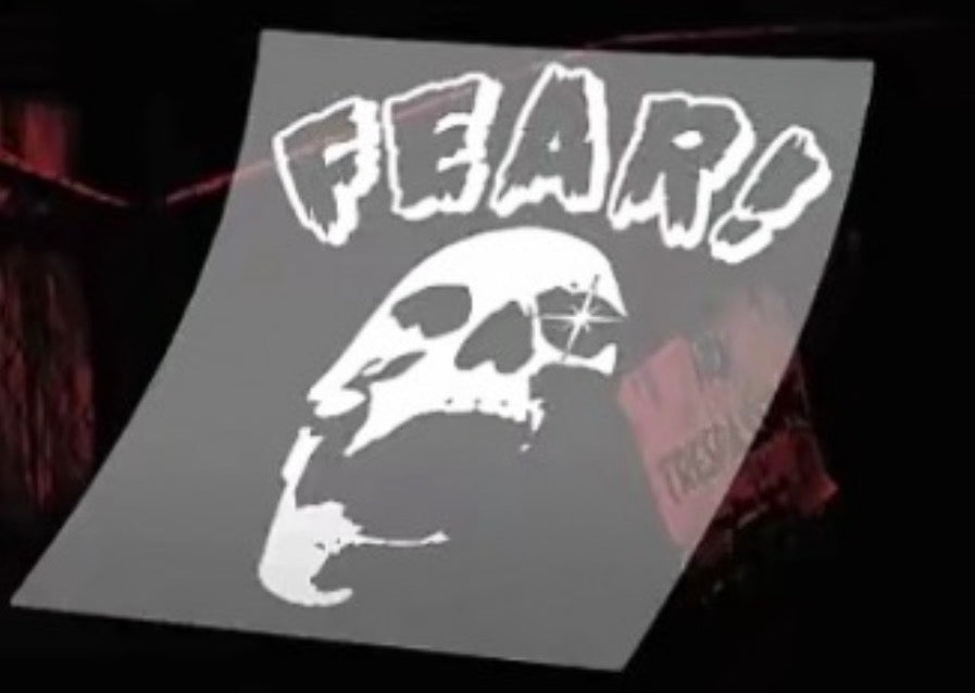 fear skull sticker